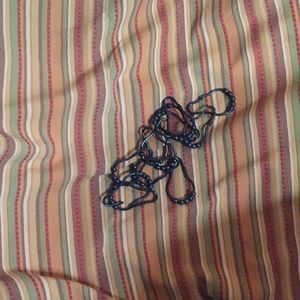 Shower curtain w/ hooks